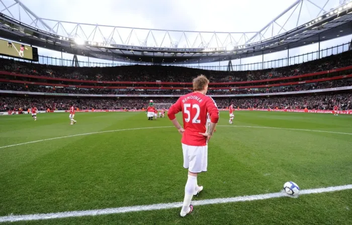 Framed Print : Arsenal's Nicklas Bendtner Scores in 2:0 Victory over West Ham United, Barclays Premier League, Emirates Stadium, 2010 Framed Print : Arsenal's Nicklas Bendtner Scores in 2:0 Victory over West Ham United, Barclays Premier League, Emirates Stadium, 2010