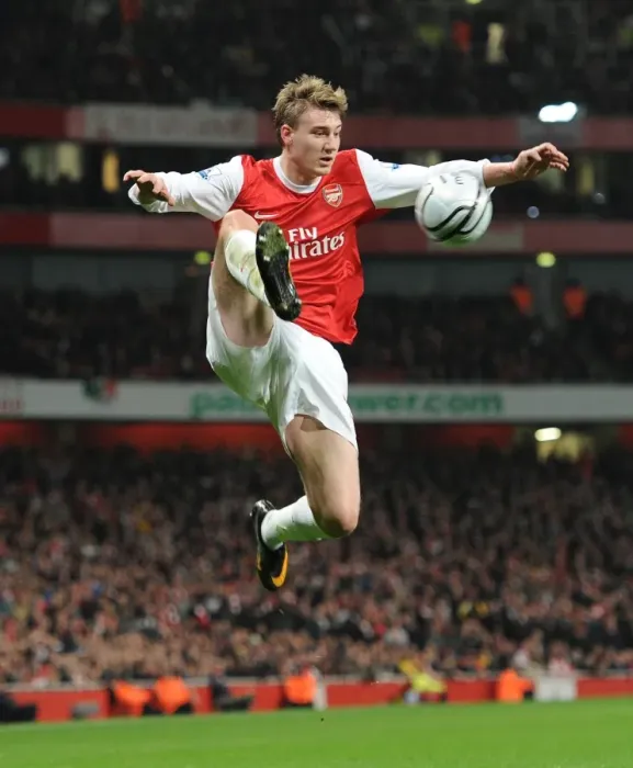 Framed Print : Arsenal's Nicklas Bendtner Scores in Carling Cup Semi-Final Victory over Ipswich Town (3:0 Agg)