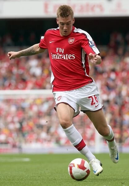 Arsenal's Nicklas Bendtner Scores the Only Goal in 1-0 Victory over West Bromwich Albion, FA Premier League, Emirates Stadium (August 16, 2008)