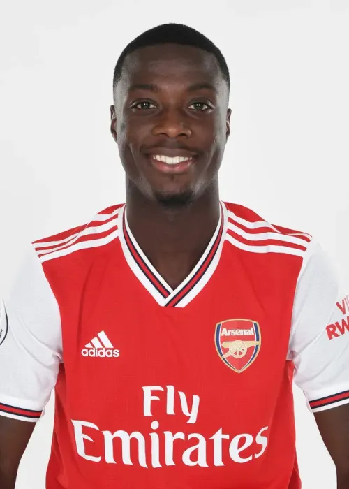 Framed Print : Arsenal's Nicolas Pepe at 2019-20 Team Photocall
