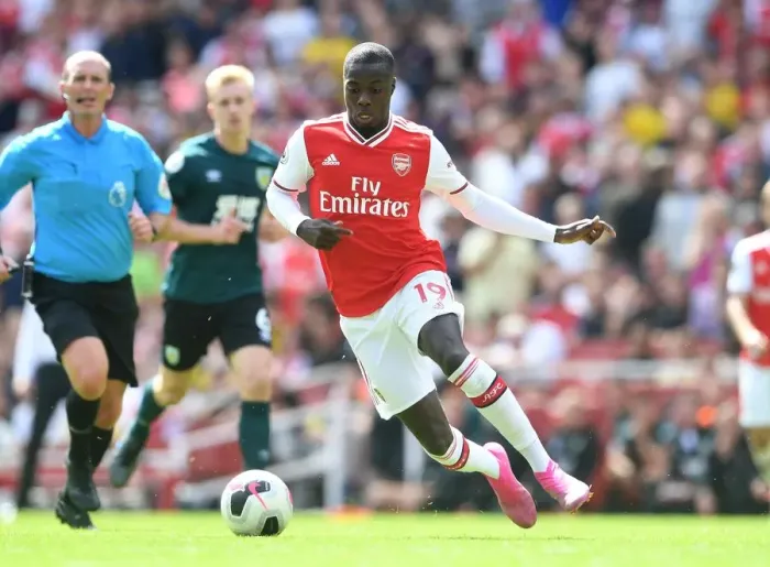 Framed Print : Arsenal's Nicolas Pepe in Action: Arsenal vs. Burnley, 2019-20 Premier League Framed Print : Arsenal's Nicolas Pepe in Action: Arsenal vs. Burnley, 2019-20 Premier League