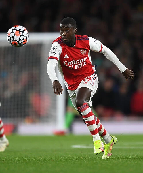 Arsenal's Nicolas Pepe in Action against Crystal Palace - Premier League 2021-22