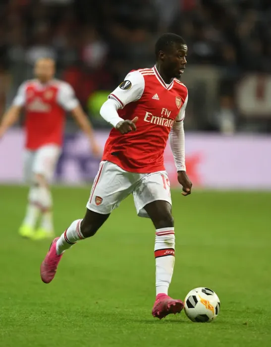 Framed Print : Arsenal's Nicolas Pepe in Action: Europa League Showdown against Eintracht Frankfurt Framed Print : Arsenal's Nicolas Pepe in Action: Europa League Showdown against Eintracht Frankfurt