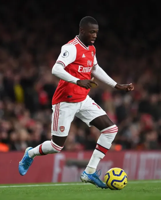 Framed Print : Arsenal's Nicolas Pepe in Action: Premier League 2019-20 - Arsenal vs Brighton & Hove Albion Framed Print : Arsenal's Nicolas Pepe in Action: Premier League 2019-20 - Arsenal vs Brighton & Hove Albion