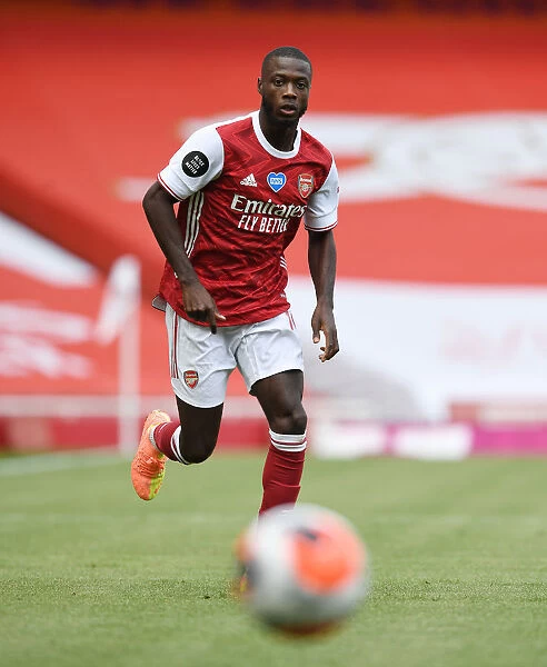 Arsenal's Nicolas Pepe in Action against Watford in 2019-20 Premier League Clash