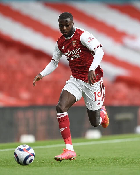 Arsenal's Nicolas Pepe in Action against West Bromwich Albion (2020-21)