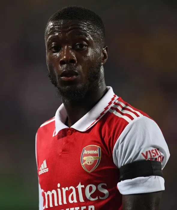 Framed Print : Arsenal's Nicolas Pepe Faces Off Against Chelsea in the 2022-23 Florida Cup