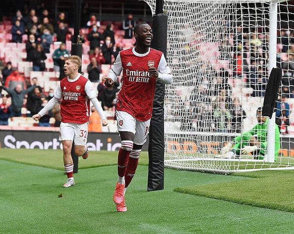 Arsenal's Nicolas Pepe Scores First Goal as Fans Return: Arsenal v Brighton & Hove Albion, Premier League 2020-21