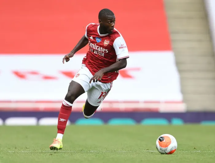 Framed Print : Arsenal's Nicolas Pepe Shines: Arsenal Overpower Watford (2019-20)