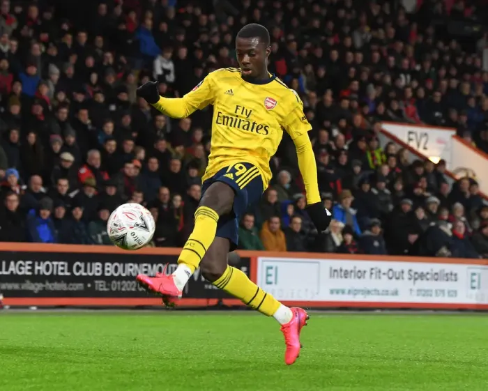 Framed Print : Arsenal's Nicolas Pepe Shines: FA Cup Victory Against AFC Bournemouth Framed Print : Arsenal's Nicolas Pepe Shines: FA Cup Victory Against AFC Bournemouth