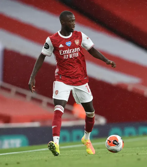 Framed Print : Arsenal's Nicolas Pepe Stars: Crushing Watford (2019-20)