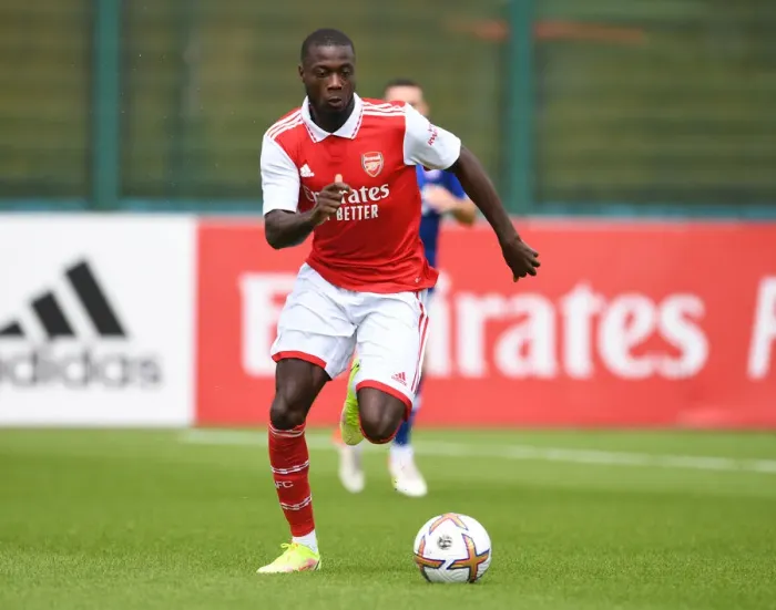 Framed Print : Arsenal's Nicolas Pepe Stars in Pre-Season: Arsenal vs Ipswich Town (July 2022)