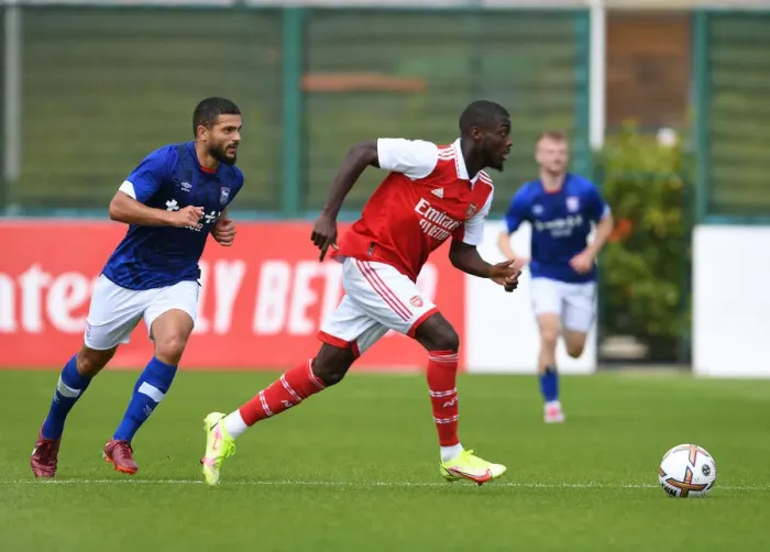 Framed Print : Arsenal's Nicolas Pepe Steals the Show in Arsenal's Pre-Season Victory over Ipswich Town (July 2022) Framed Print : Arsenal's Nicolas Pepe Steals the Show in Arsenal's Pre-Season Victory over Ipswich Town (July 2022)