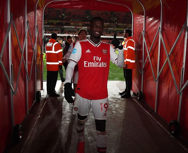 Arsenal's Nicolas Pepe in the Tunnel: Arsenal FC vs Newcastle United, Premier League 2019-2020