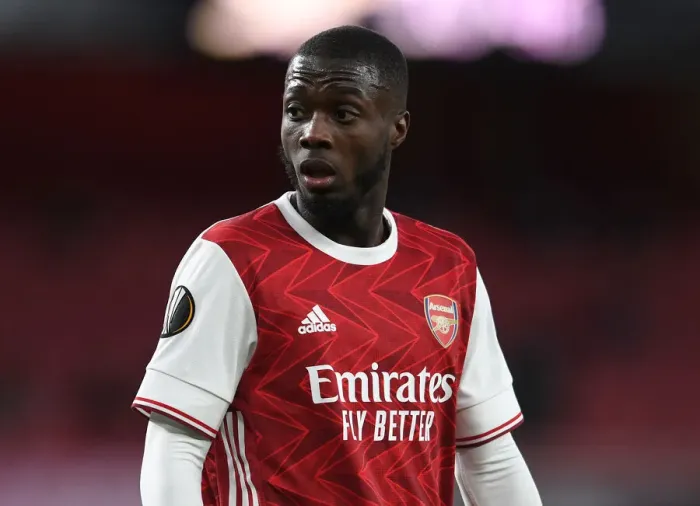 Framed Print : Arsenal's Nicolas Pepe in UEFA Europa League Semi-Final: Arsenal vs Villarreal CF (Behind Closed Doors)