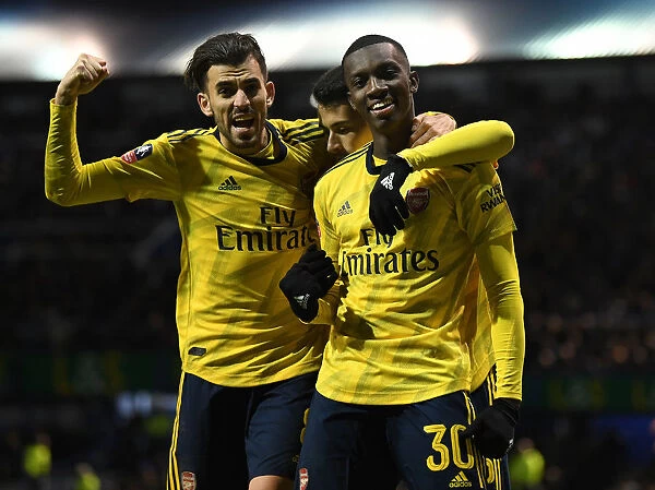 Arsenal's Nketiah and Ceballos Celebrate Double Strike Against Portsmouth in FA Cup Fifth Round