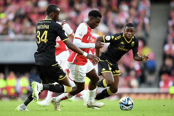 Arsenal's Nketiah Faces Off Against AS Monaco's Matsima in 2023-24 Emirates Cup Clash