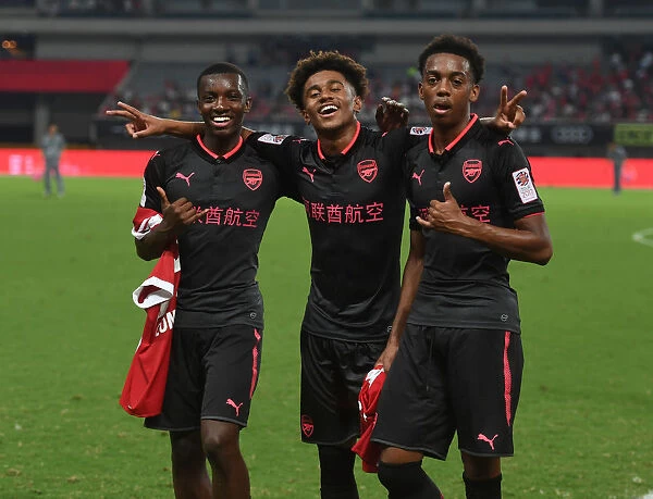 Arsenal's Nketiah, Nelson, and Willock: Unity and Camaraderie After Bayern Munich Friendly