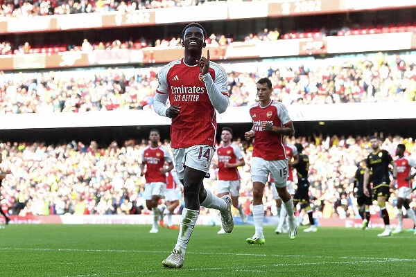 Arsenal's Nketiah Scores First Goal of 2023-24 Season in Emirates Cup Victory over AS Monaco
