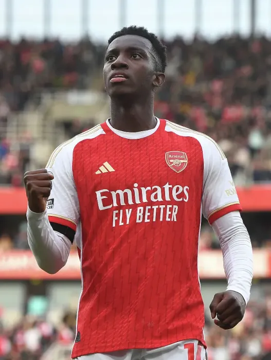 Framed Print : Arsenal's Nketiah Scores First Goal: Arsenal FC vs Sheffield United, Premier League 2023-24
