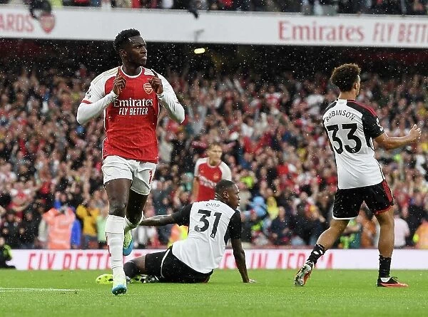 Arsenal's Nketiah Scores Second Goal: Arsenal FC Triumphs Over Fulham (2023-24)