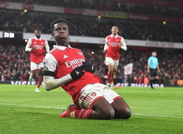 Arsenal's Nketiah Scores Second Goal in Arsenal's Victory over West Ham United (2022-23)