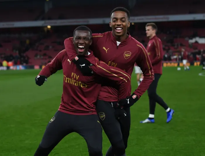 Framed Print : Arsenal's Nketiah and Willock Prepared for Carabao Cup Showdown Against Blackpool Framed Print : Arsenal's Nketiah and Willock Prepared for Carabao Cup Showdown Against Blackpool