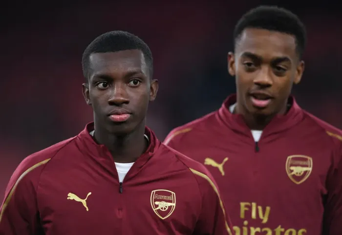 Framed Print : Arsenal's Nketiah and Willock Ready for Carabao Cup Battle Against Blackpool Framed Print : Arsenal's Nketiah and Willock Ready for Carabao Cup Battle Against Blackpool