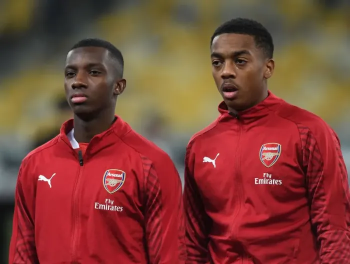 Framed Print : Arsenal's Nketiah and Willock Ready for Europa League Battle against Vorskla Poltava