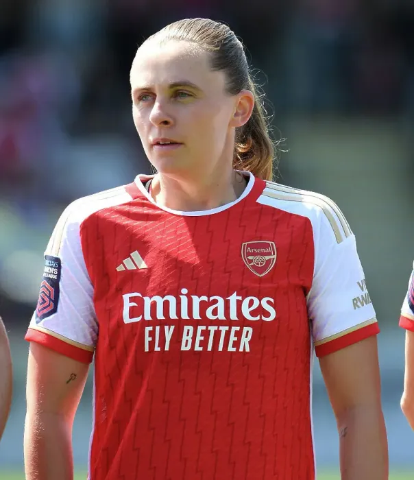Framed Print : Arsenal's Noelle Maritz: Focused and Ready Ahead of Aston Villa Clash (Arsenal Women vs Aston Villa Women 2022-23)