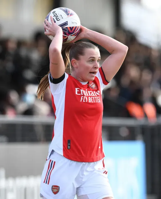 Framed Print : Arsenal's Noelle Maritz in Action: Arsenal Women vs Manchester United Women - Barclays FA Womens Super League