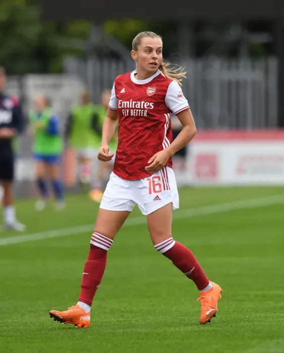 Framed Print : Arsenal's Noelle Maritz in Action: FA WSL Match vs. Reading Women, 2020-21