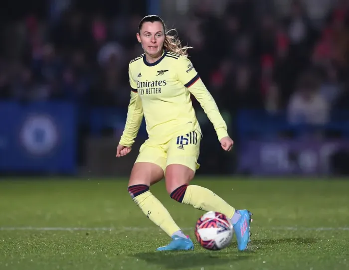 Framed Print : Arsenal's Noelle Maritz Goes Head-to-Head with Chelsea Women in FA WSL Showdown