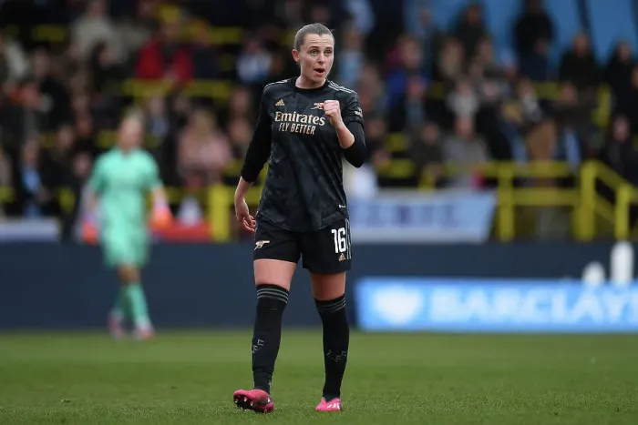 Framed Print : Arsenal's Noelle Maritz Goes Head-to-Head with Manchester City in FA Women's Super League Clash Framed Print : Arsenal's Noelle Maritz Goes Head-to-Head with Manchester City in FA Women's Super League Clash