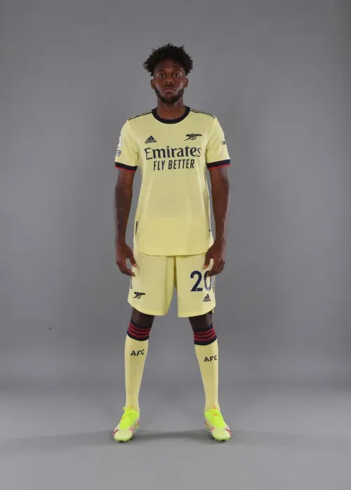 Framed Print : Arsenal's Nuno Tavares at 2021-22 Team Photocall