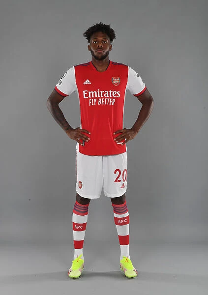 Arsenal's Nuno Tavares at 2021-22 Team Photocall