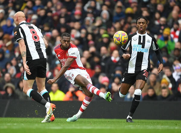 Arsenal's Nuno Tavares Scores Past Joe Willock in Arsenal v Newcastle United (2021-22)