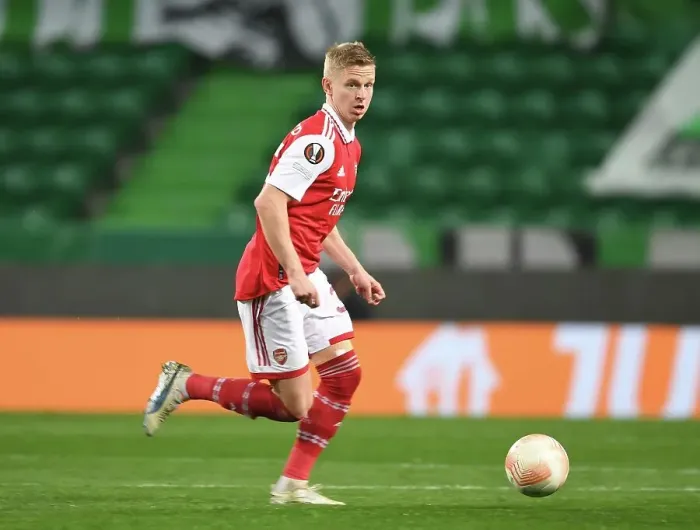 Framed Print : Arsenal's Oleksandr Zinchenko in Action during UEFA Europa League Clash against Sporting Lisbon, 2023 Framed Print : Arsenal's Oleksandr Zinchenko in Action during UEFA Europa League Clash against Sporting Lisbon, 2023