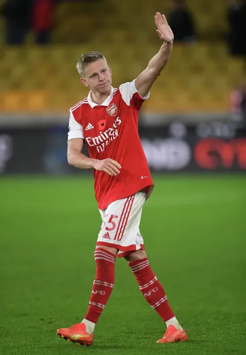 Framed Print : Arsenal's Oleksandr Zinchenko Celebrates Win Against Wolverhampton Wanderers in 2022-23 Premier League Framed Print : Arsenal's Oleksandr Zinchenko Celebrates Win Against Wolverhampton Wanderers in 2022-23 Premier League