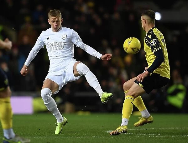 Arsenal's Oleksandr Zinchenko in FA Cup Action against Oxford United