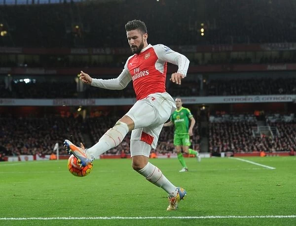 Arsenal's Olivier Giroud in Action during the 2015-16 Premier League Match