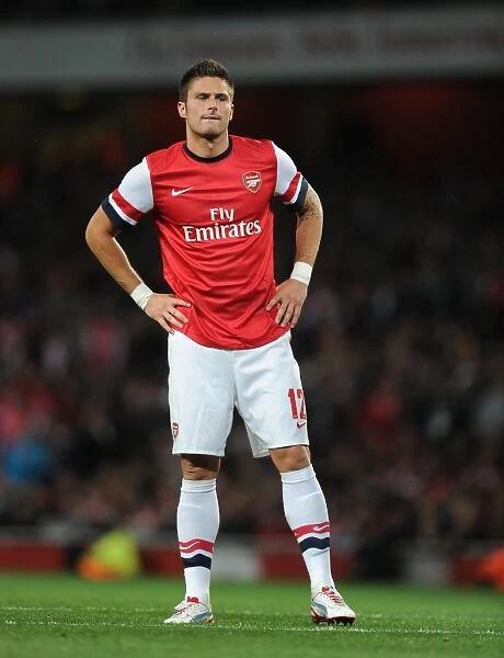 Arsenal's Olivier Giroud in Action against Coventry City in the Capital One Cup