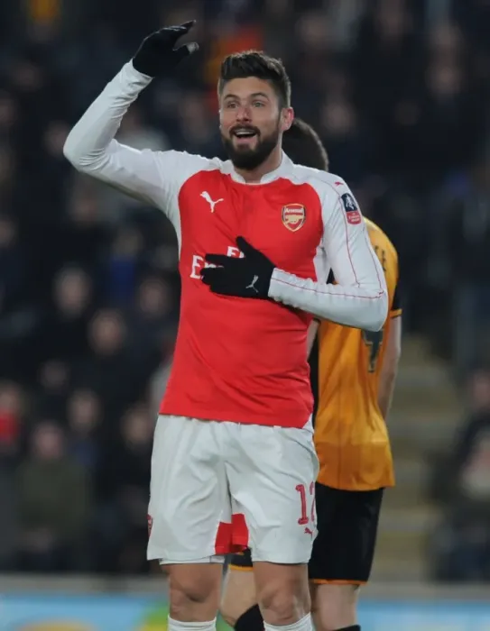 Framed Print : Arsenal's Olivier Giroud in Action: Emirates FA Cup Fifth Round Replay vs. Hull City Framed Print : Arsenal's Olivier Giroud in Action: Emirates FA Cup Fifth Round Replay vs. Hull City