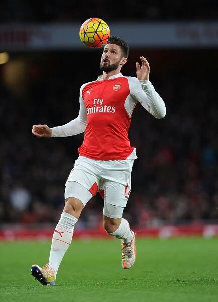 Arsenal's Olivier Giroud in Action against Sunderland during the 2015-16 Premier League Match