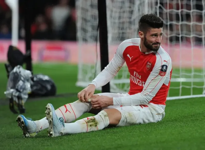 Framed Print : Arsenal's Olivier Giroud in FA Cup Action: Arsenal vs. Sunderland, Emirates Stadium, London, 2016