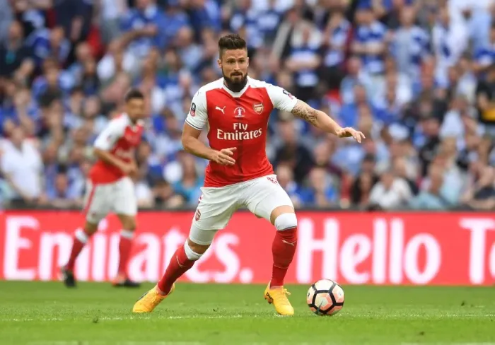 Framed Print : Arsenal's Olivier Giroud at the FA Cup Final Against Chelsea, London 2017 Framed Print : Arsenal's Olivier Giroud at the FA Cup Final Against Chelsea, London 2017
