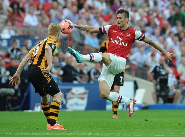 Arsenal's Olivier Giroud Faces Off Against Hull's Paul McShane in FA Cup Final Showdown