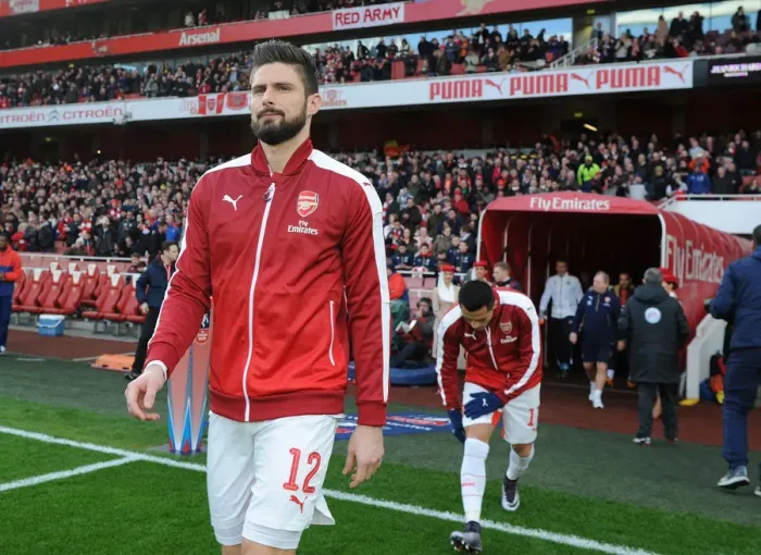 Framed Print : Arsenal's Olivier Giroud Gears Up for FA Cup Battle Against Burnley