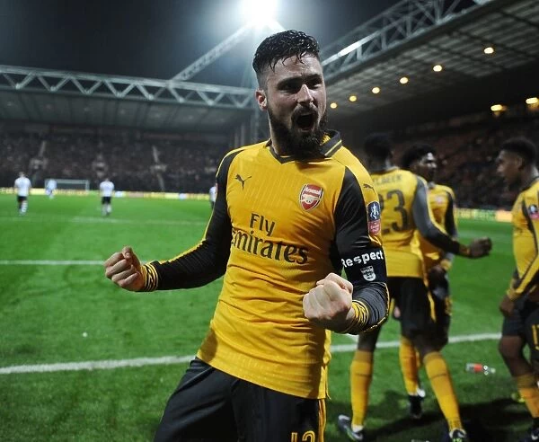 Arsenal's Olivier Giroud Scores Brace: FA Cup Victory over Preston North End (January 7, 2017)