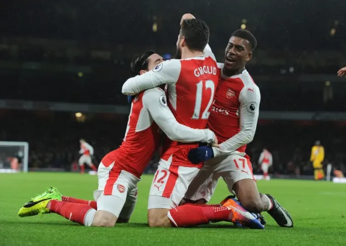 Framed Print : Arsenal's Olivier Giroud Scores First Goal of 2017 Against Crystal Palace Framed Print : Arsenal's Olivier Giroud Scores First Goal of 2017 Against Crystal Palace